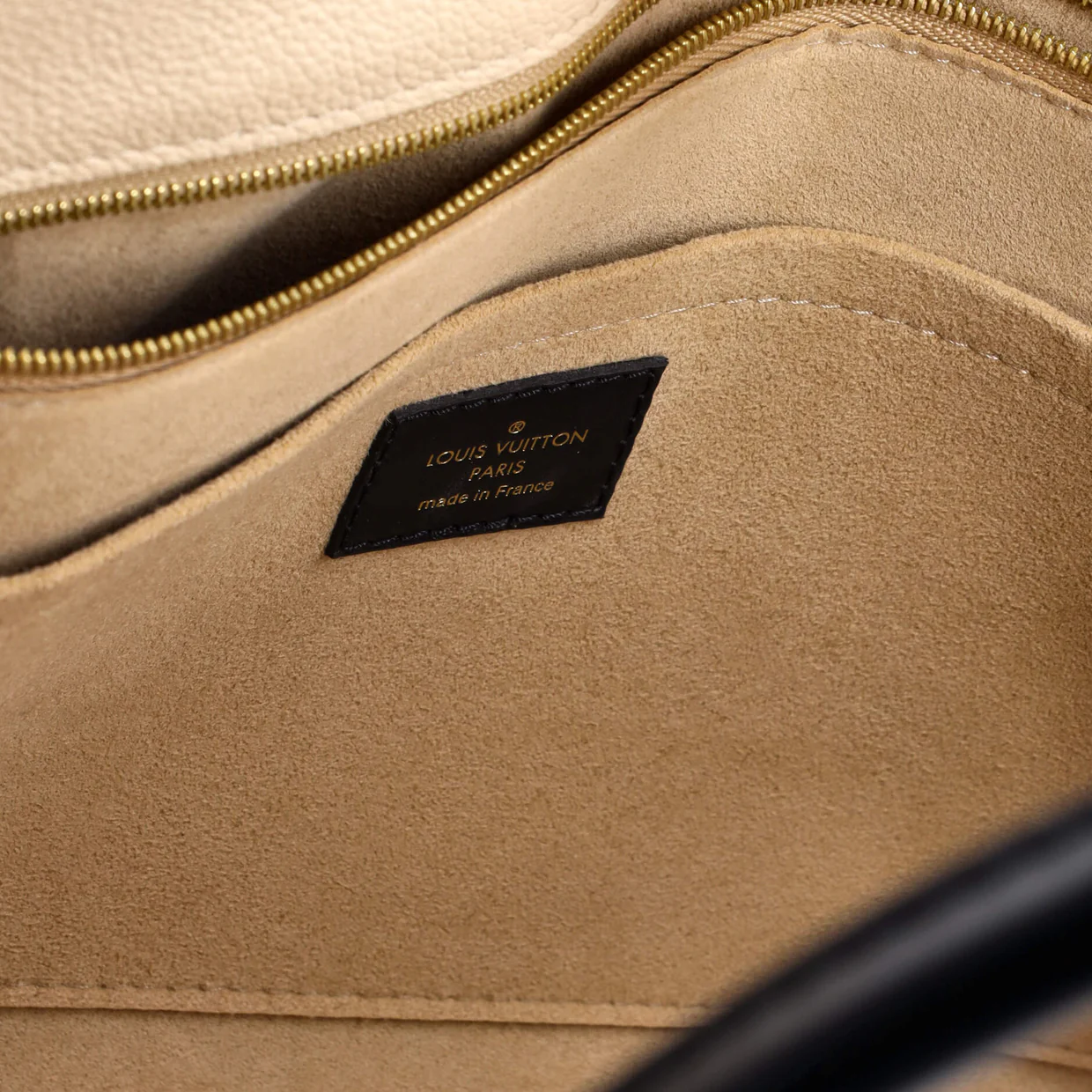 On My Side Tote Leather with Monogram Canvas MM - Deep Luxury