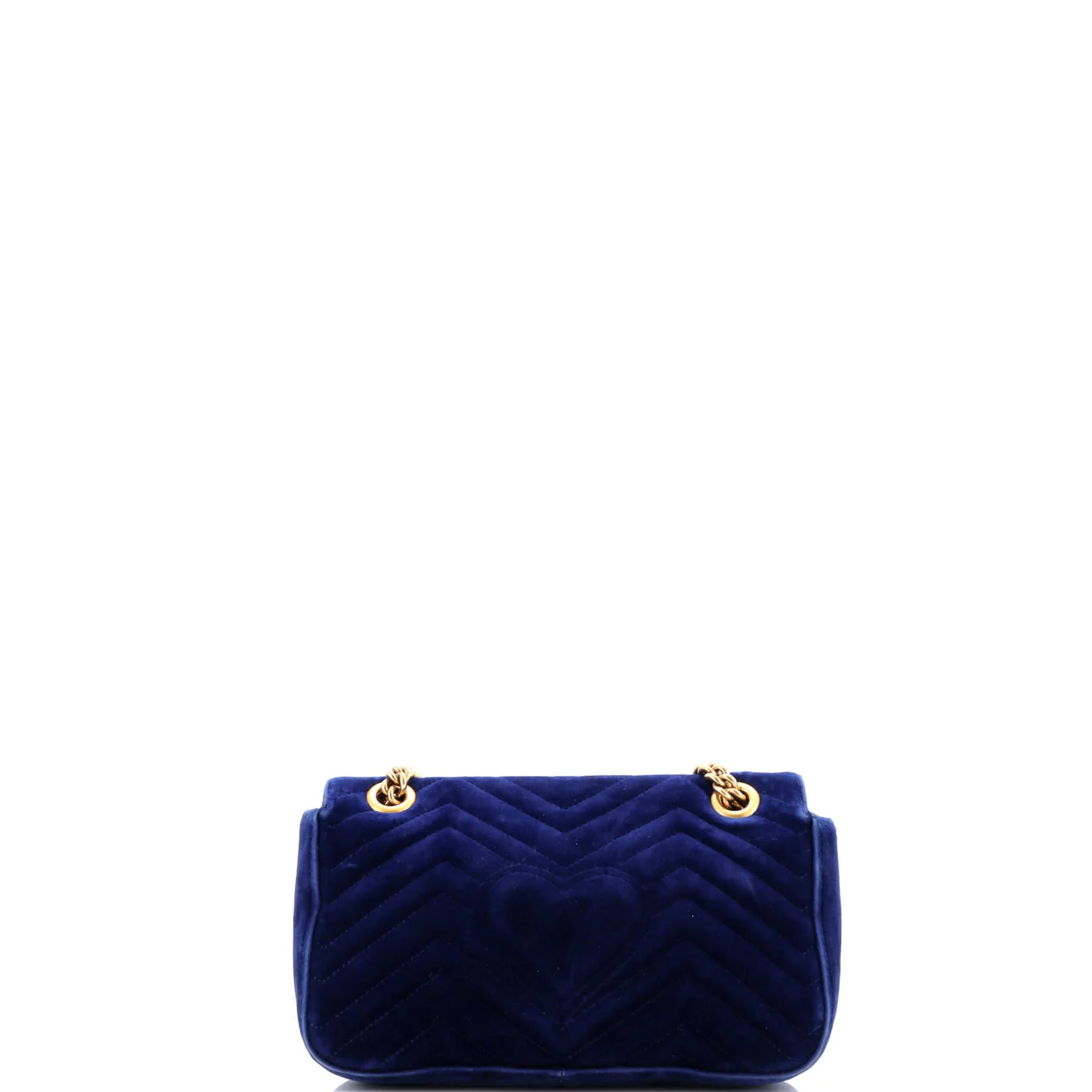GG Marmont Flap Bag Matelasse Velvet Small - Deep Luxury