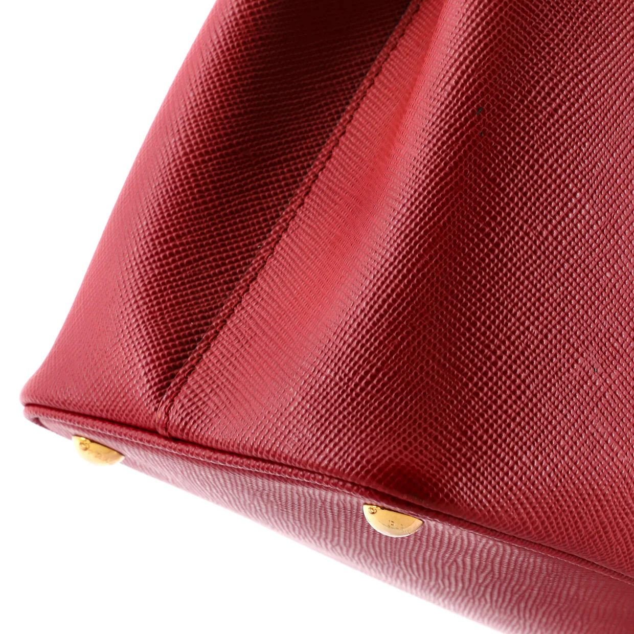 Cuir Double Tote Saffiano Leather Medium - Deep Luxury