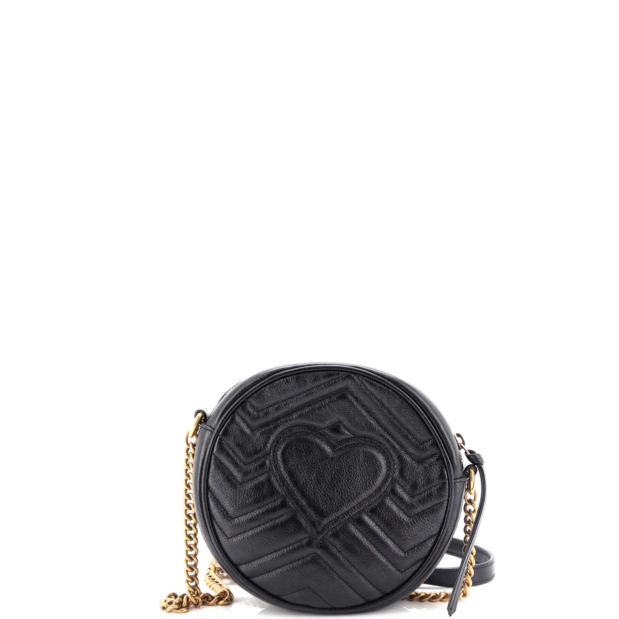 GG Marmont Round Shoulder Bag Matelasse Leather Mini - Deep Luxury