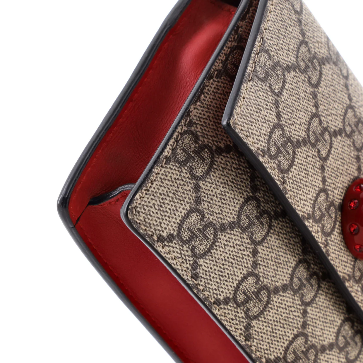 Cherries Wallet on Chain GG Coated Canvas Mini - Deep Luxury