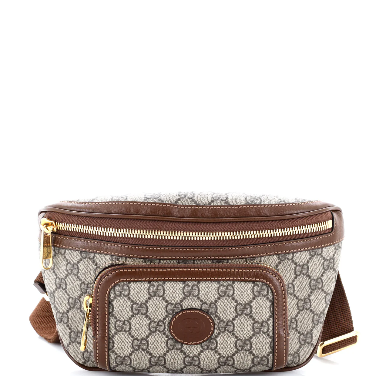 Interlocking G Patch Belt Bag GG Coated Canvas - Deep Luxury