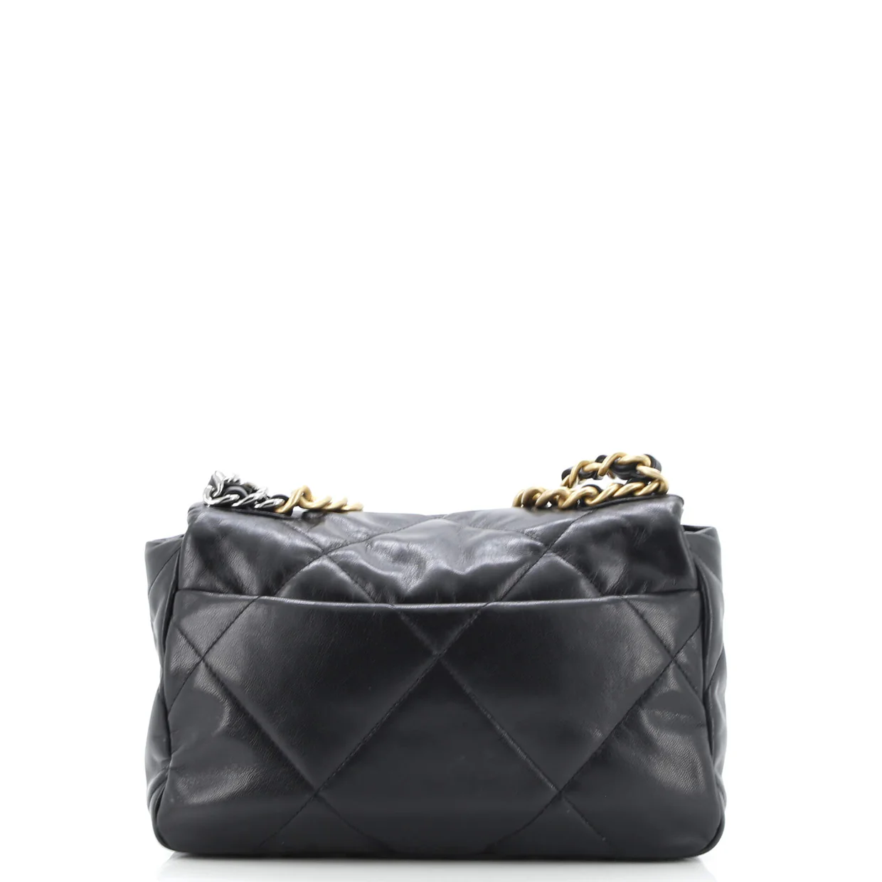 19 Flap Bag Quilted Leather Medium - Deep Luxury