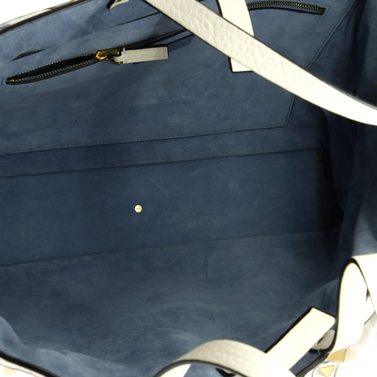 Roman Stud Tote Printed Embroidered Leather Large - Deep Luxury