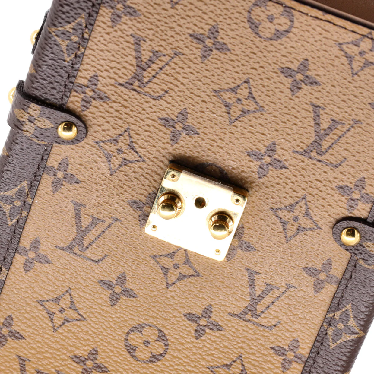 Vertical Trunk Pochette Reverse Monogram Canvas - Deep Luxury