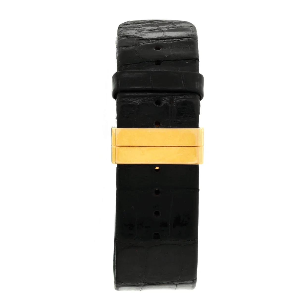 Matelasse Quartz Watch Yellow Gold and Alligator 19 - Deep Luxury