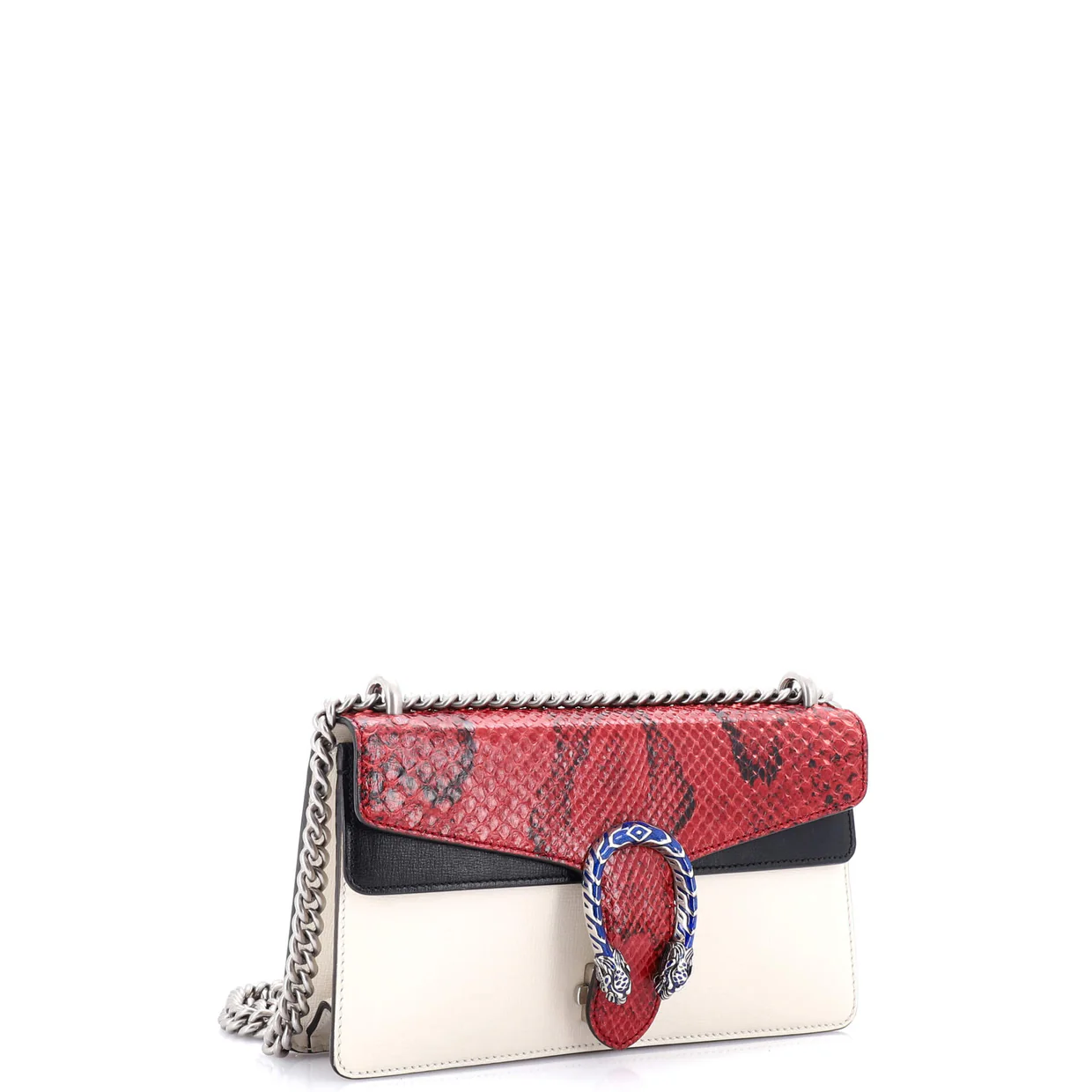 Dionysus Bag Leather with Python Small - Deep Luxury