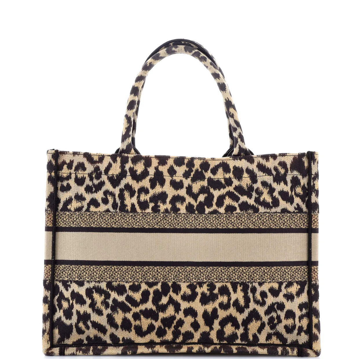 Book Tote Embroidered Canvas Medium - Deep Luxury