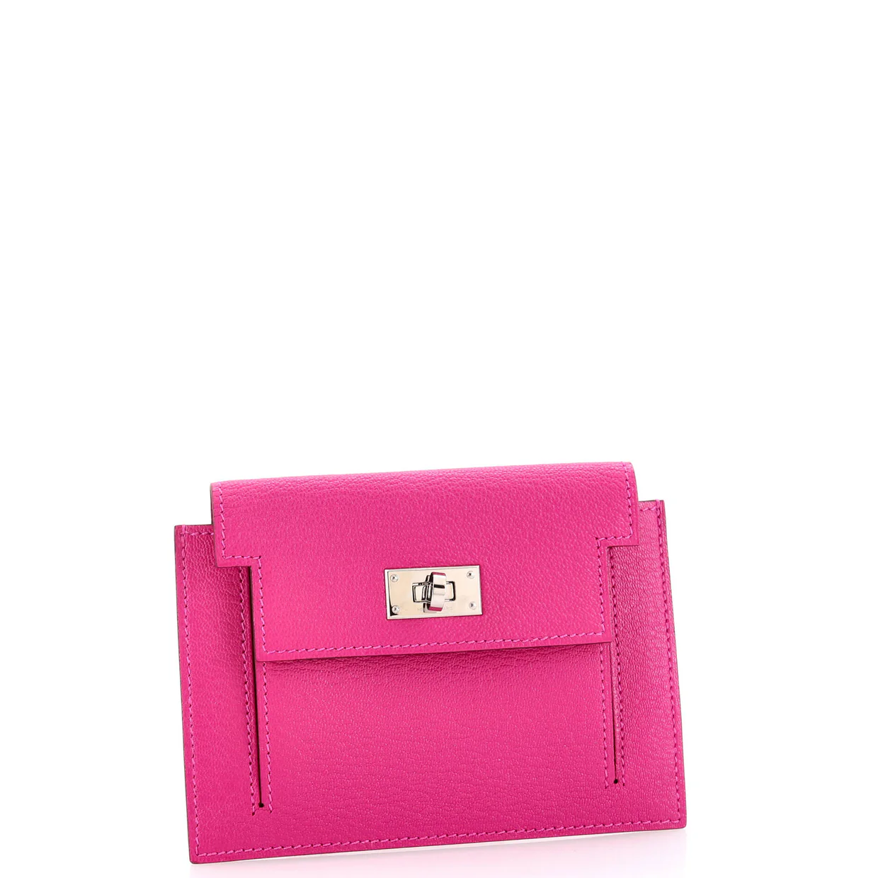 Kelly Pocket Compact Wallet Chevre Mysore - Deep Luxury