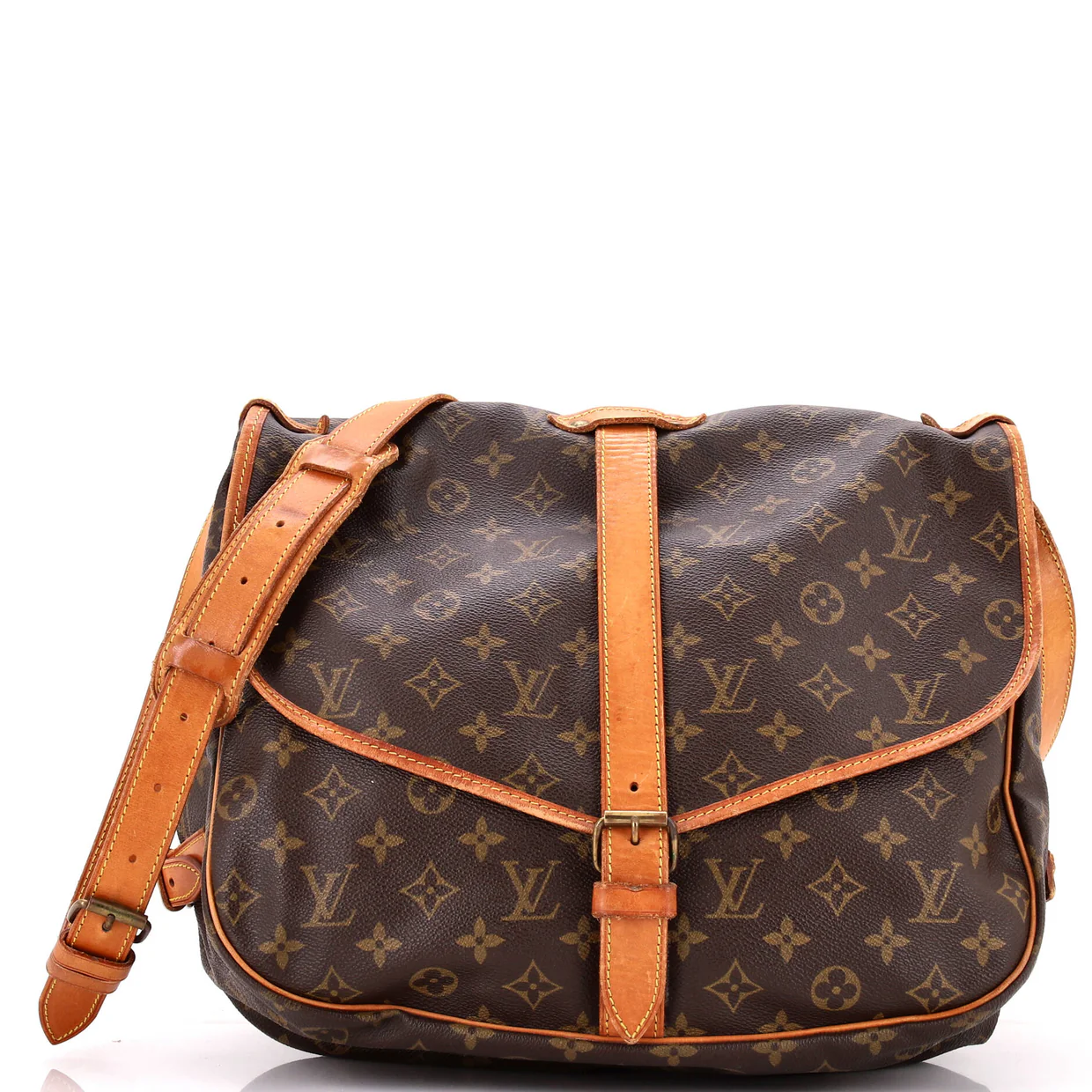 Saumur Handbag Monogram Canvas 35 - Deep Luxury