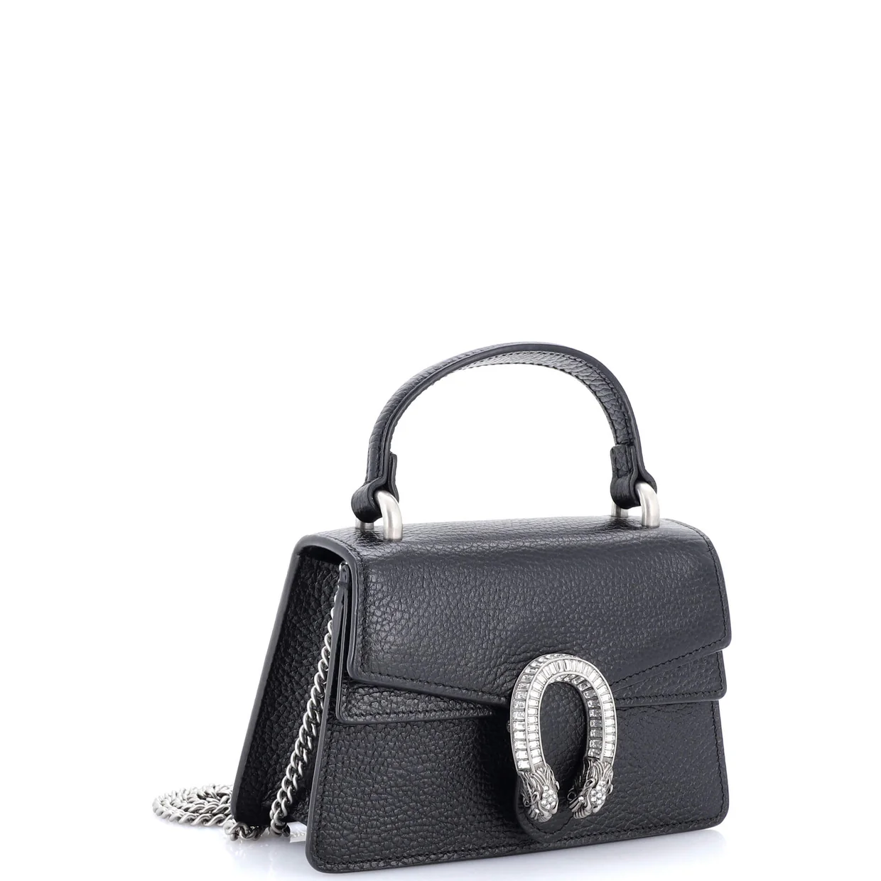 Dionysus Top Handle Bag Leather with Crystals Mini - Deep Luxury