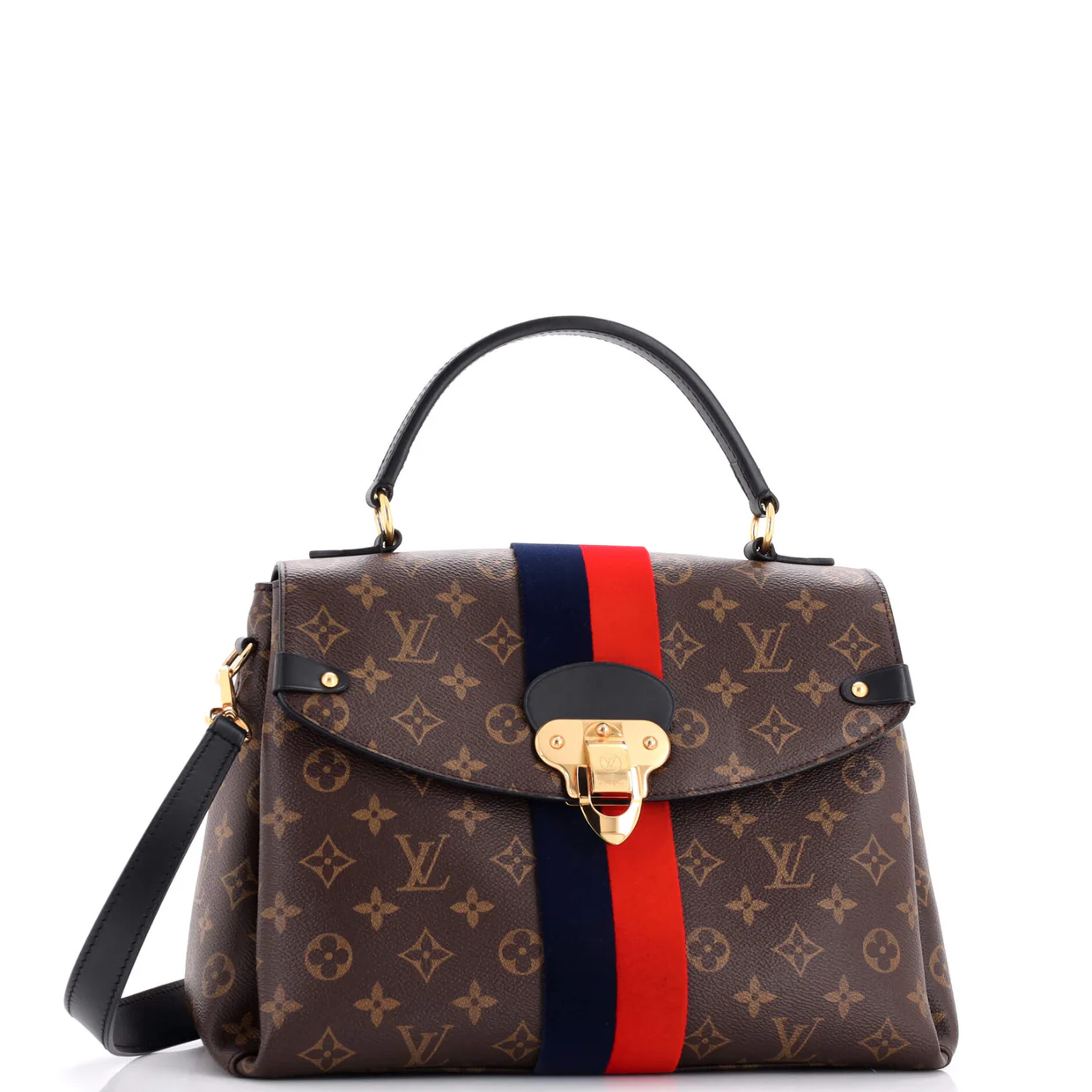 Georges Handbag Monogram Canvas MM - Deep Luxury