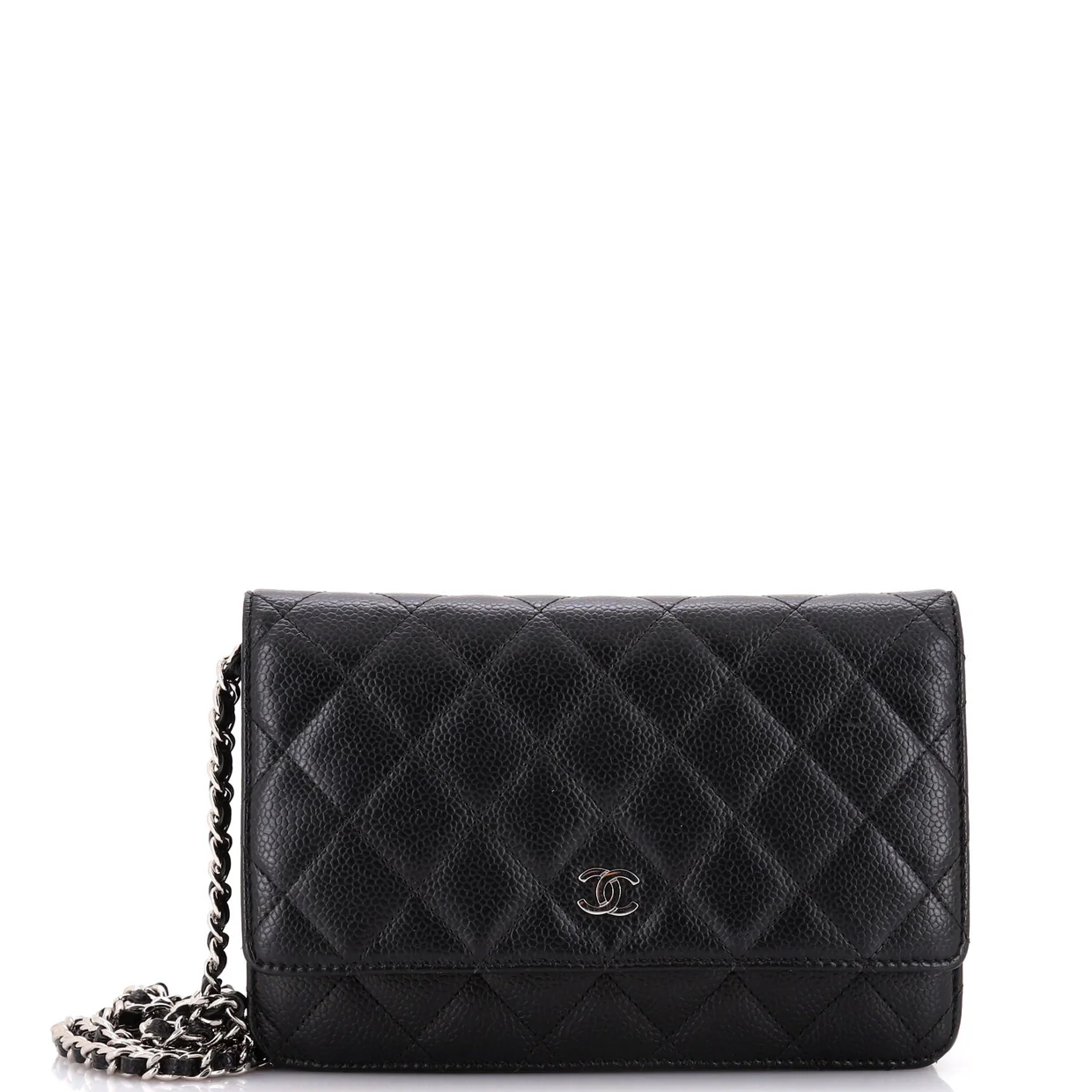 Wallet on Chain Quilted Caviar - Deep Luxury
