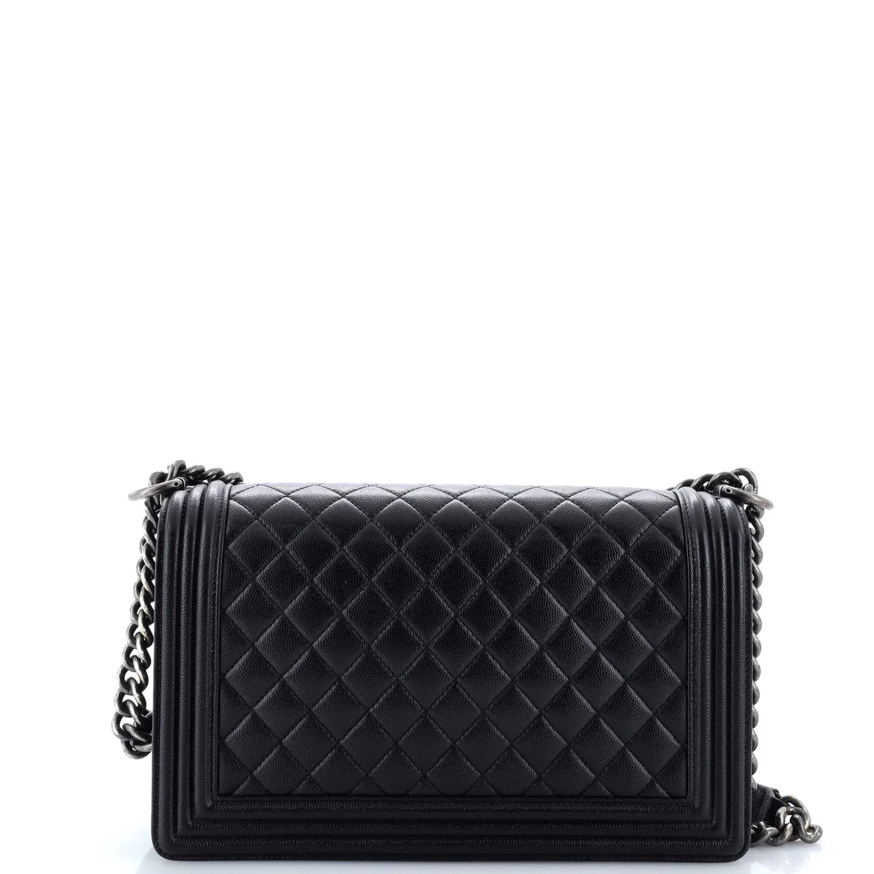 Boy Flap Bag Quilted Caviar New Medium - Deep Luxury