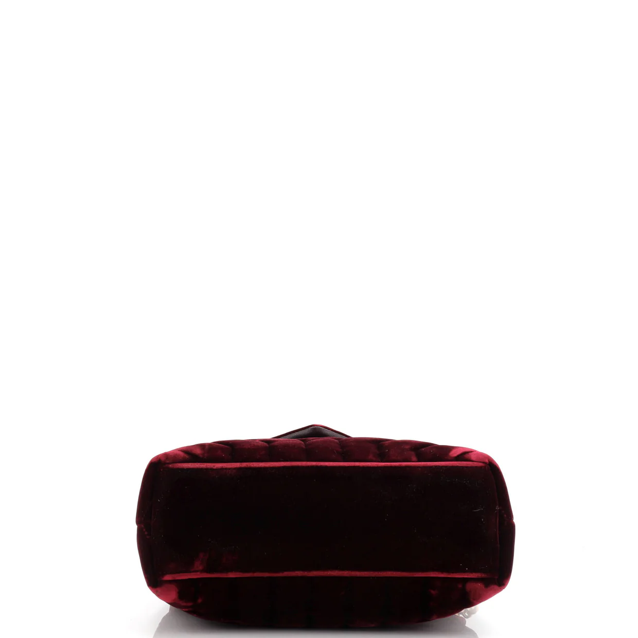 Loulou Shoulder Bag Matelasse Chevron Velvet Small - Deep Luxury