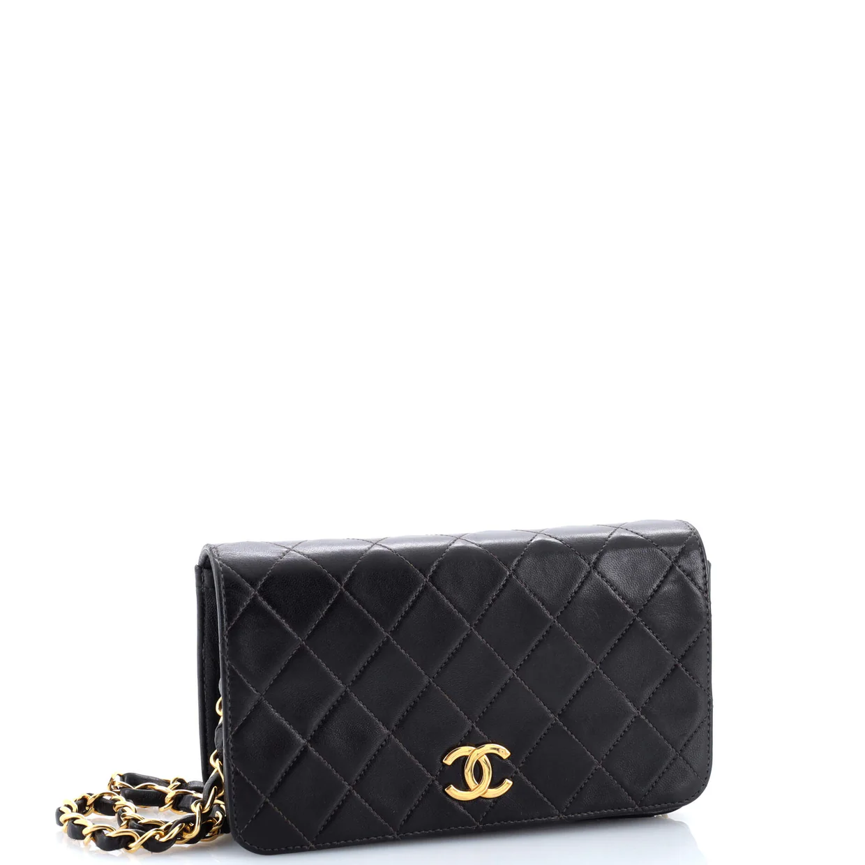 Vintage Full Flap Bag Quilted Lambskin Mini - Deep Luxury