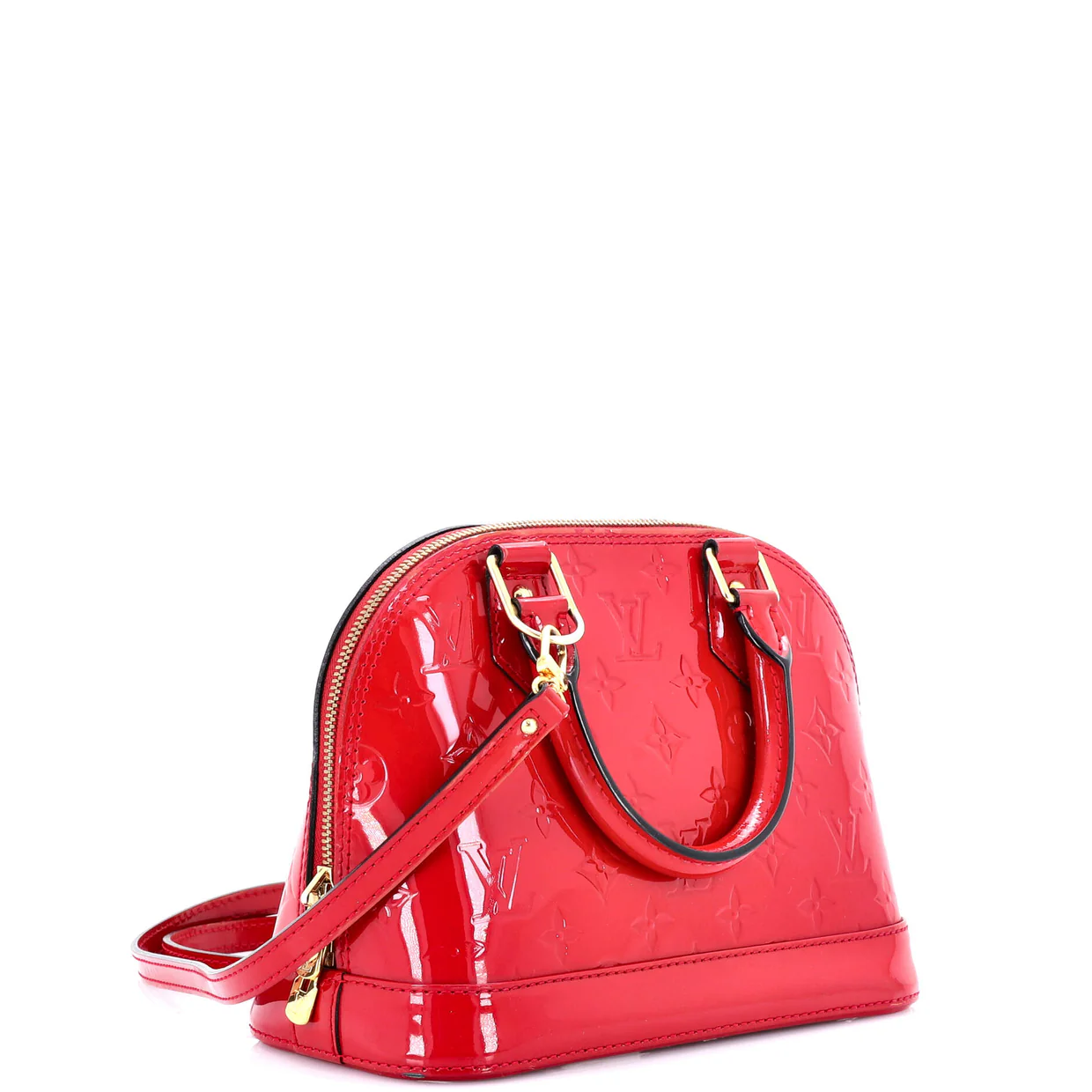 Alma Handbag Monogram Vernis BB - Deep Luxury
