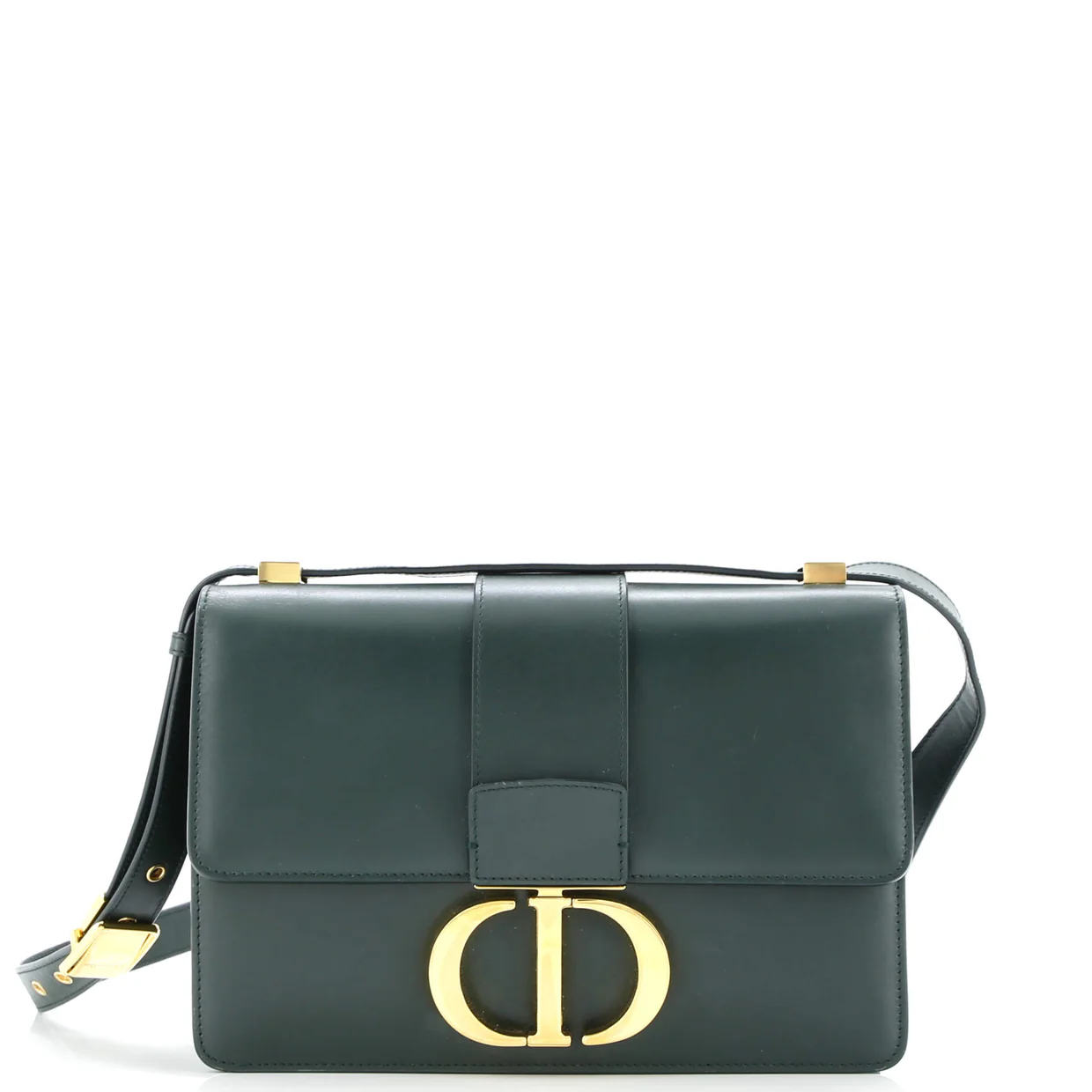 30 Montaigne Flap Bag Leather - Deep Luxury