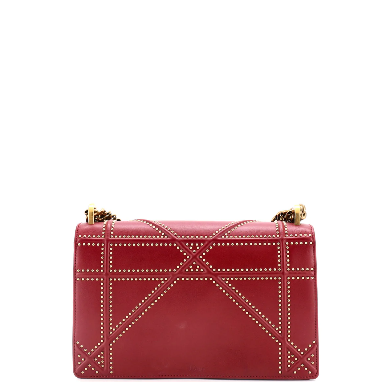 Diorama Flap Bag Studded Leather Medium - Deep Luxury