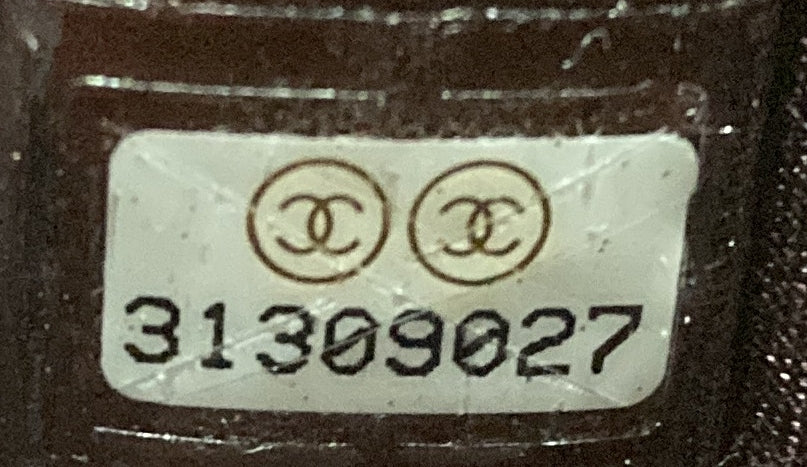 CC Round Vanity Case with Chain Quilted Lambskin Mini - Deep Luxury