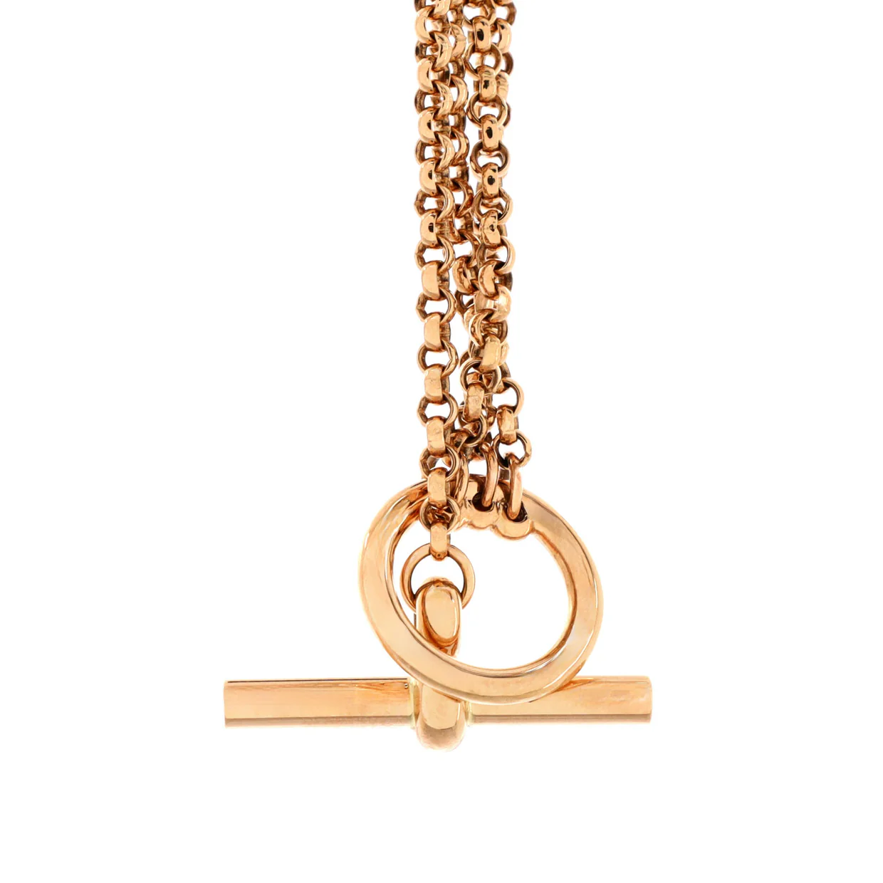 Hermès Clou d'H Multi Chain Bracelet 18K Rose Gold - Deep Luxury