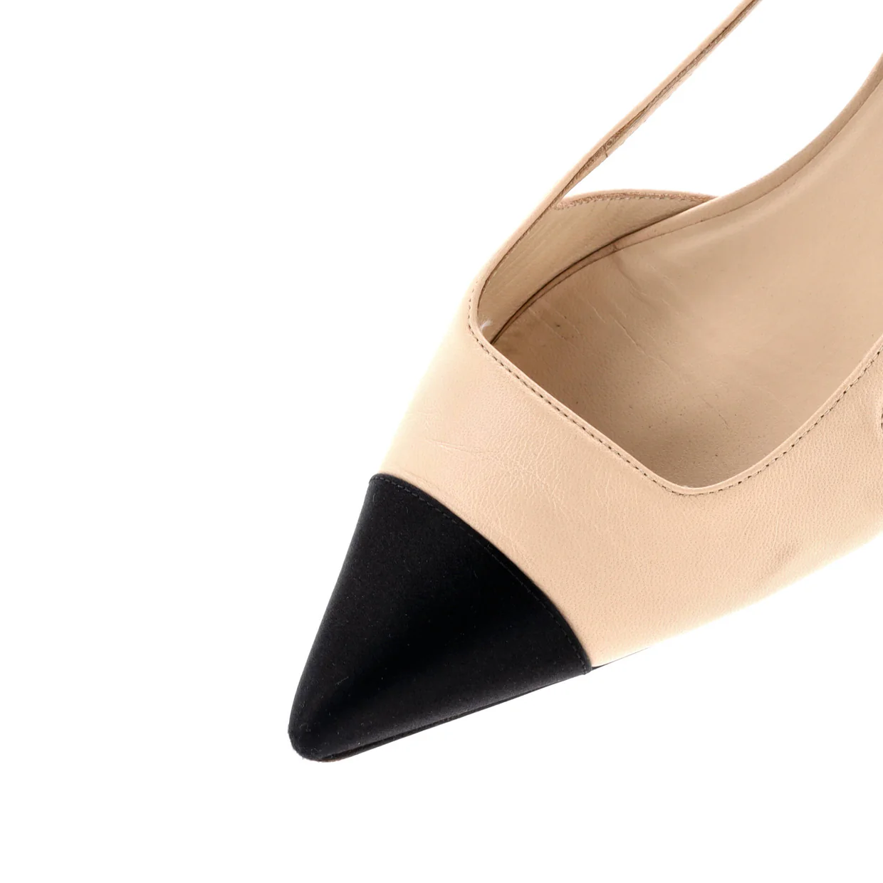 Women's Cap Toe CC Slingback Flats Leather - Deep Luxury