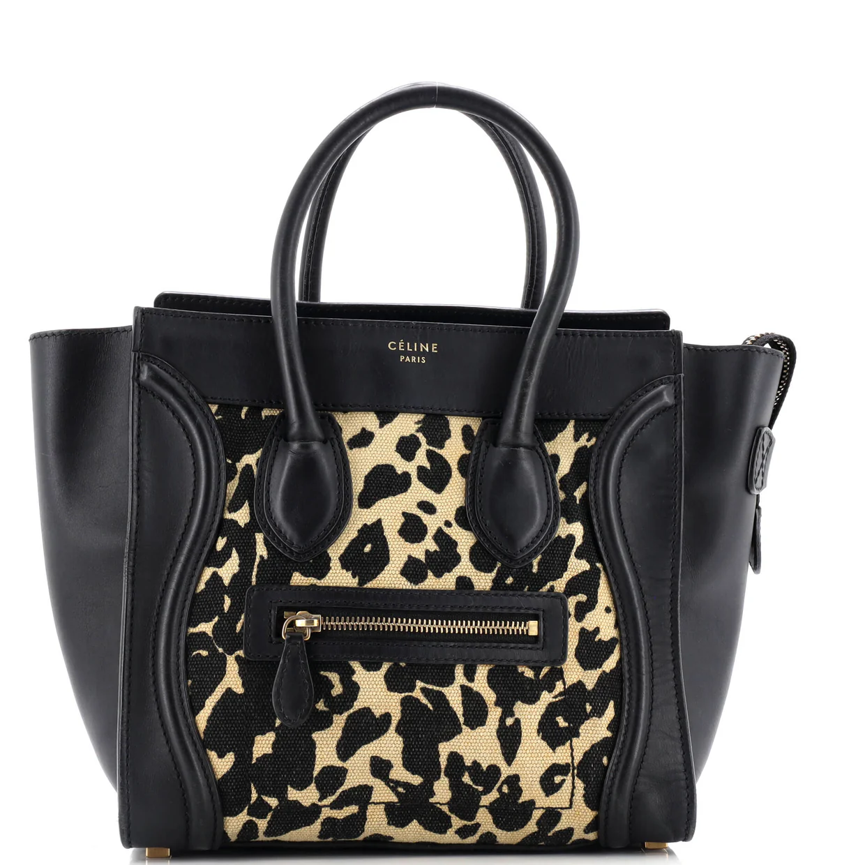 Luggage Bag Printed Canvas and Leather Mini - Deep Luxury