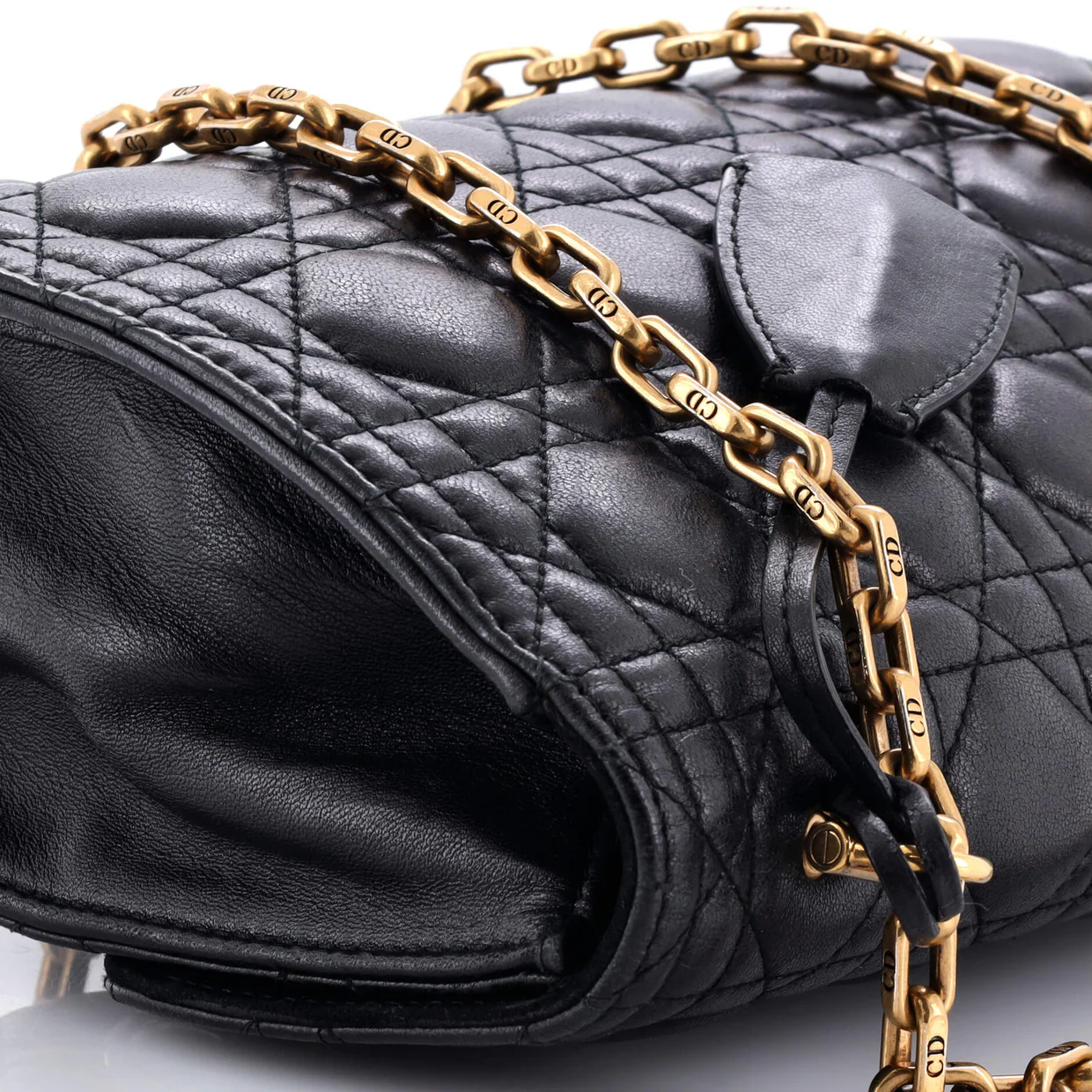 Dioraddict Flap Bag Cannage Quilt Lambskin Medium - Deep Luxury