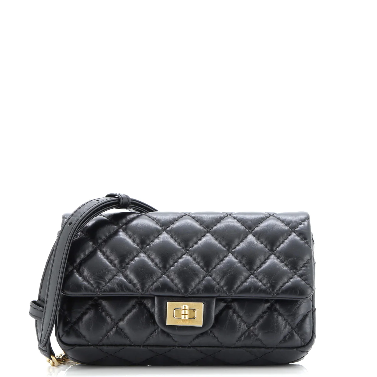 Reissue 2.55 Belt Bag Quilted Aged Calfskin - Deep Luxury