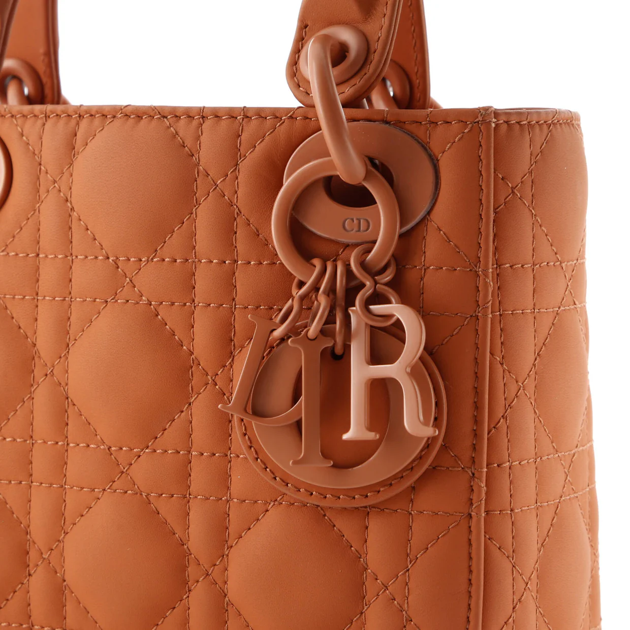 Ultra Matte Lady Dior Chain Bag Cannage Quilt Calfskin Mini - Deep Luxury