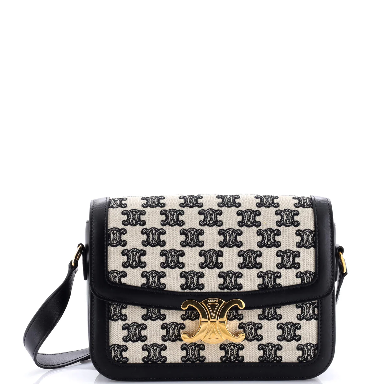 Triomphe Shoulder Bag Triomphe Canvas Medium - Deep Luxury