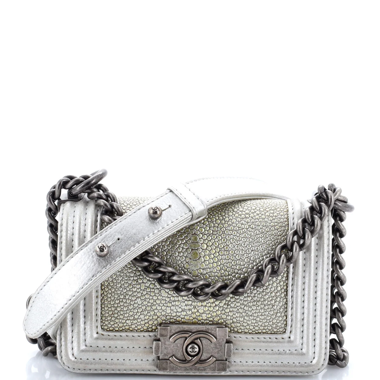 Boy Flap Bag Stingray Mini - Deep Luxury