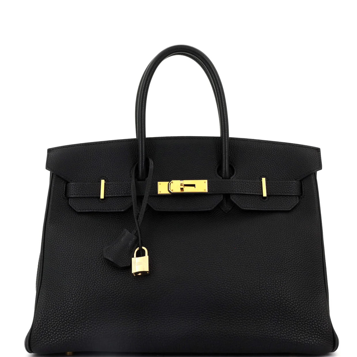 Birkin Handbag Noir Togo with Gold Hardware 35 - Deep Luxury