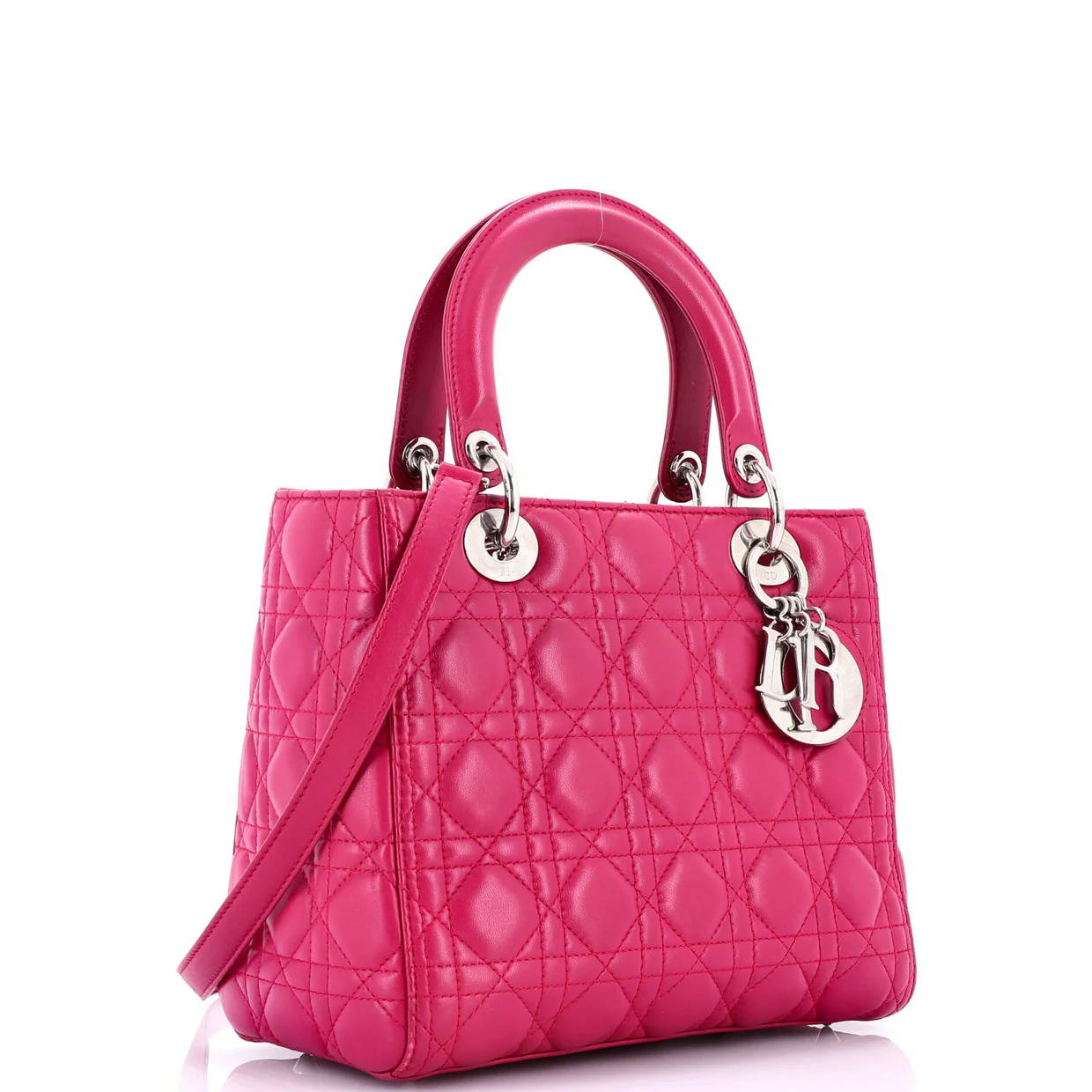 Lady Dior Bag Cannage Quilt Lambskin Medium - Deep Luxury