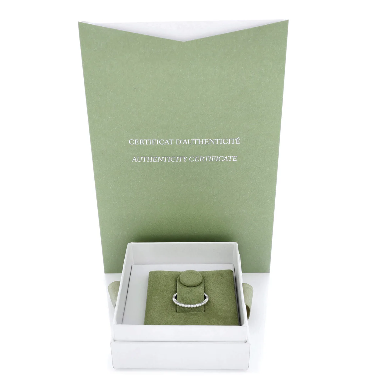 Perlee Ring 18K White Gold Small - Deep Luxury