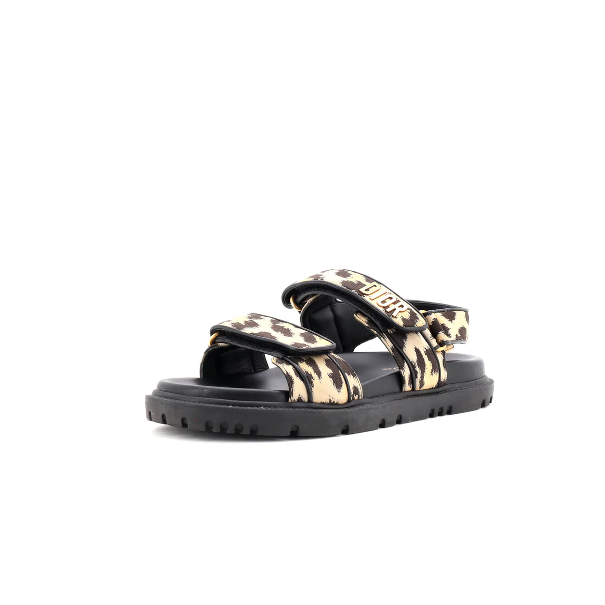 Women's DiorAct Sandals Printed Technical Fabric - Deep Luxury