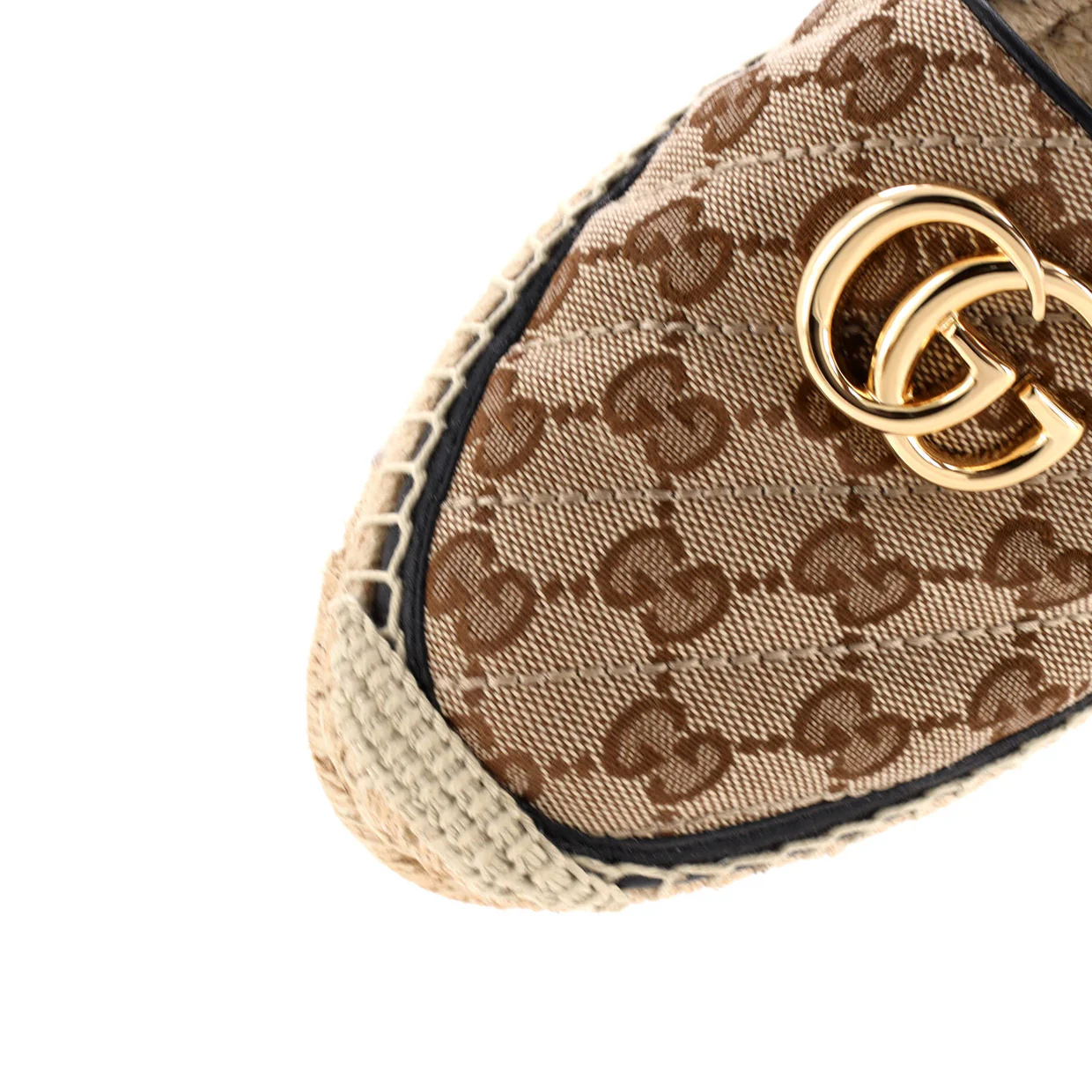 Women's GG Marmont Espadrilles Diagonal Quilted GG Canvas - Deep Luxury