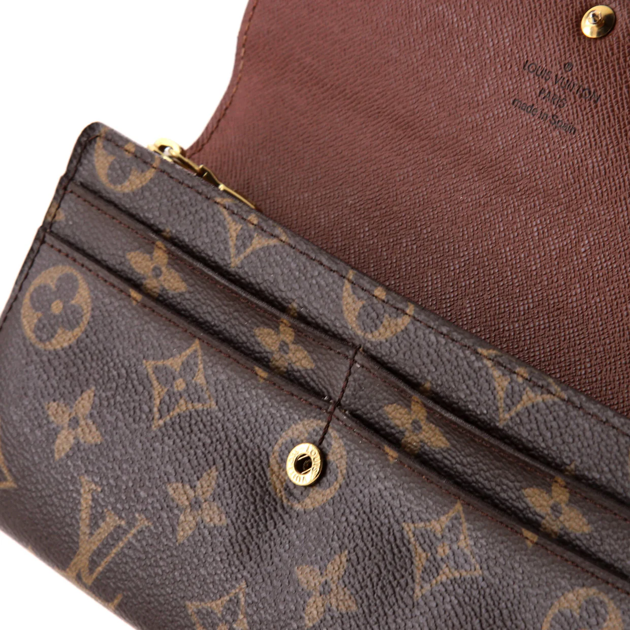 Sarah Wallet Monogram Canvas - Deep Luxury