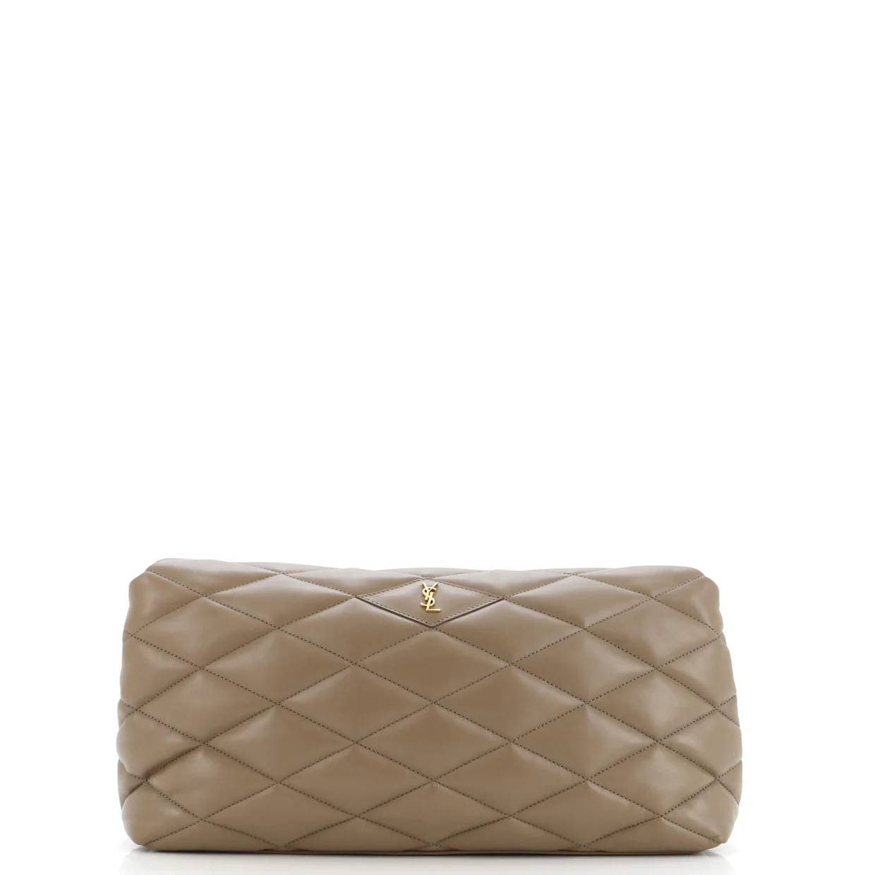 Sade Puffer Envelope Clutch Quilted Leather Large - Deep Luxury