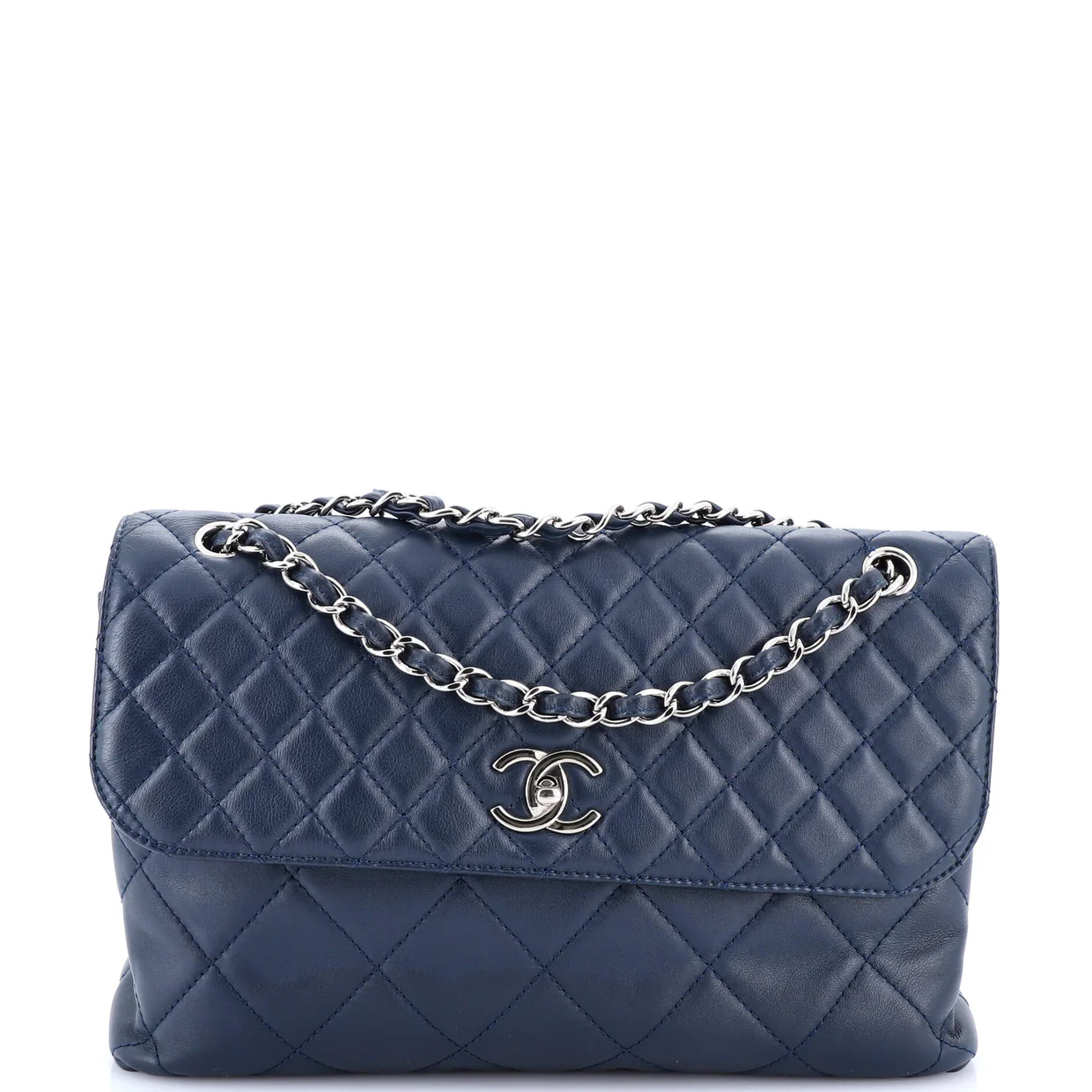 In The Business Flap Bag Quilted Calfskin Maxi - Deep Luxury