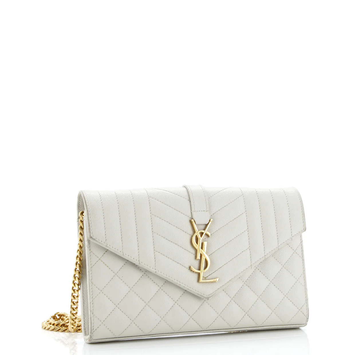 Classic Monogram Chain Wallet Mixed Matelasse Leather Medium - Deep Luxury