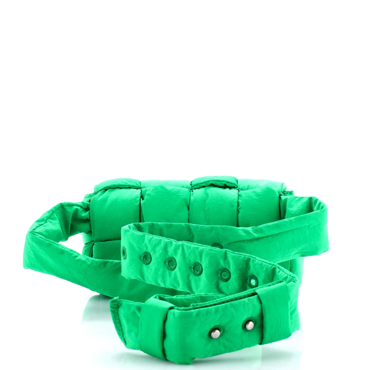 Cassette Belt Bag Padded Maxi Intrecciato Nylon Mini - Deep Luxury