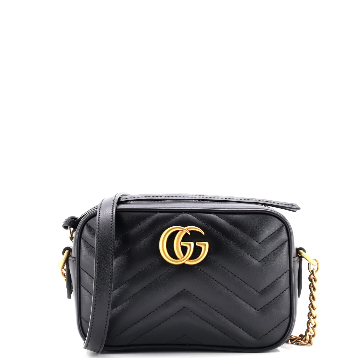 GG Marmont Shoulder Bag Matelasse Leather Small - Deep Luxury