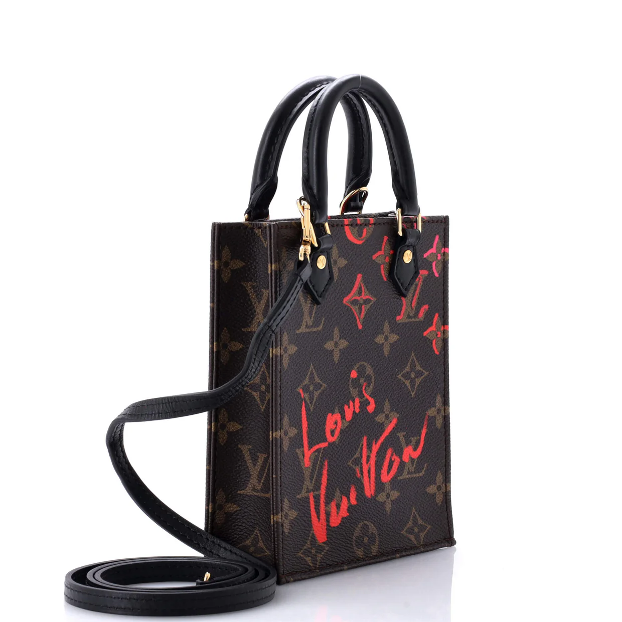 Petit Sac Plat Bag Limited Edition Fall in Love Monogram Canvas - Deep Luxury
