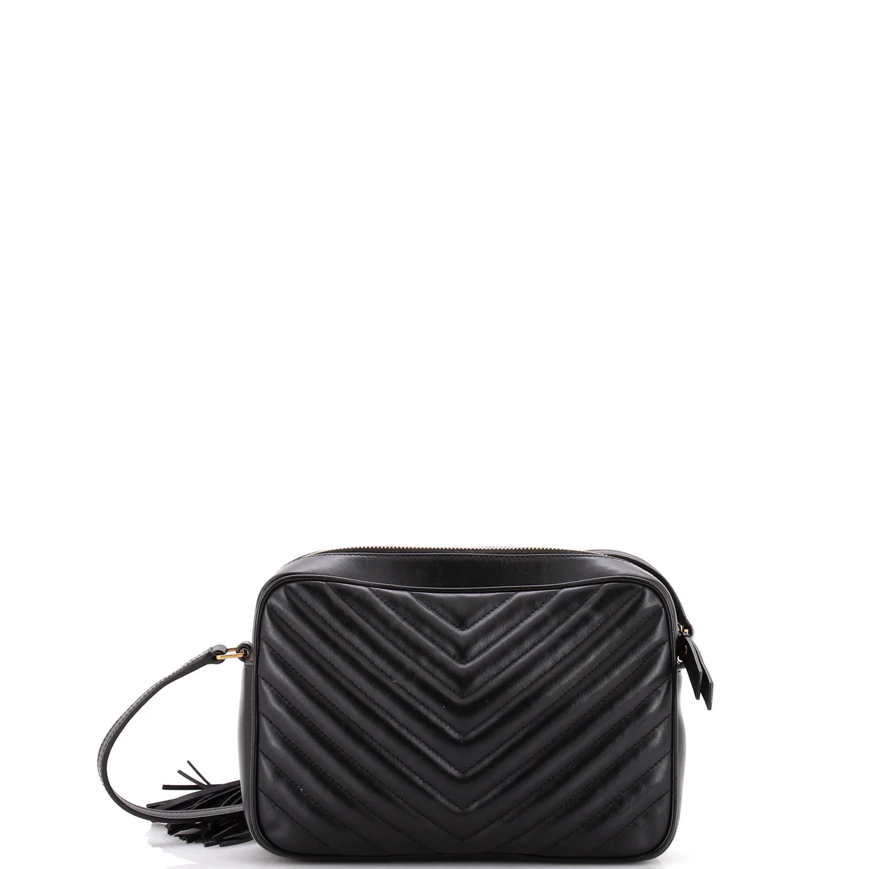 Lou Camera Bag Matelasse Chevron Leather Small - Deep Luxury