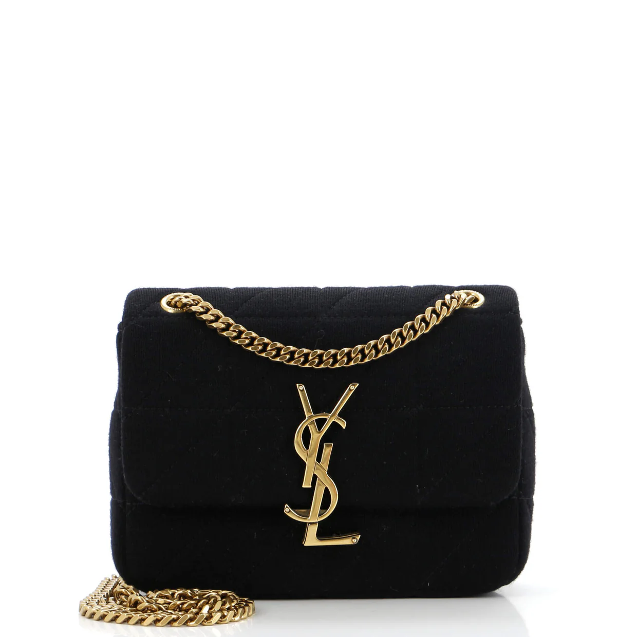 Jamie Flap Bag Quilted Jersey Small - Deep Luxury