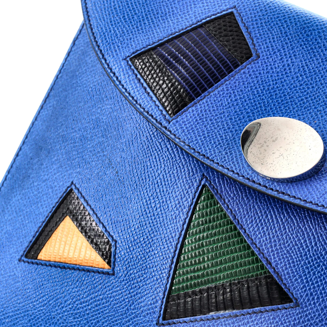 Rio Clutch Leather with Lizard PM - Deep Luxury