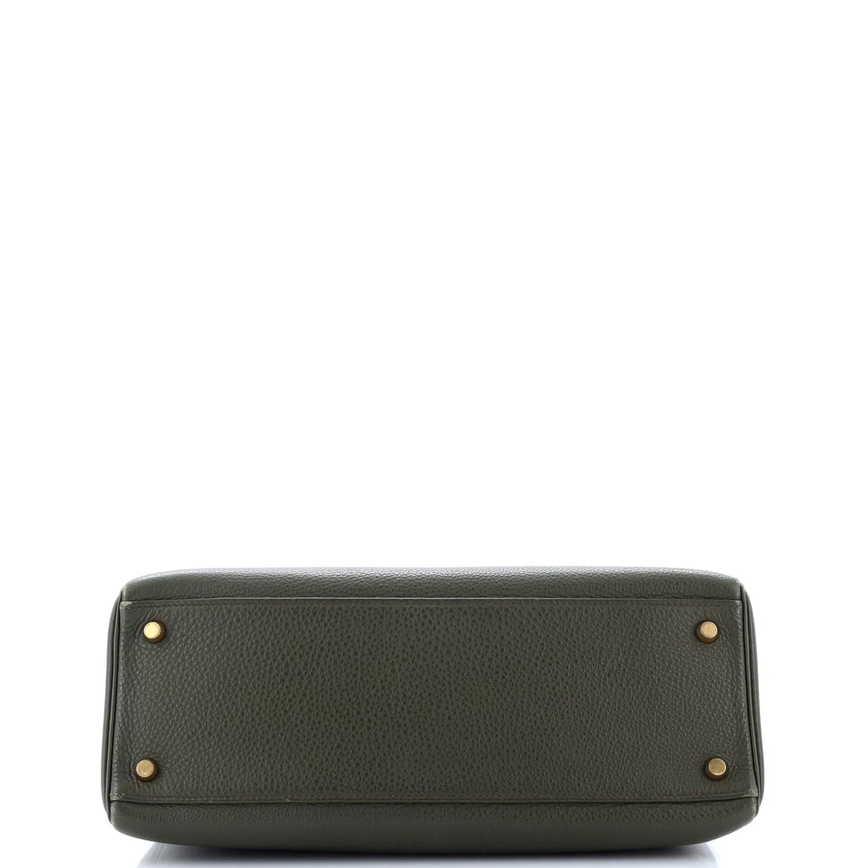 Kelly Handbag Vert Olive Togo with Gold Hardware 32 - Deep Luxury
