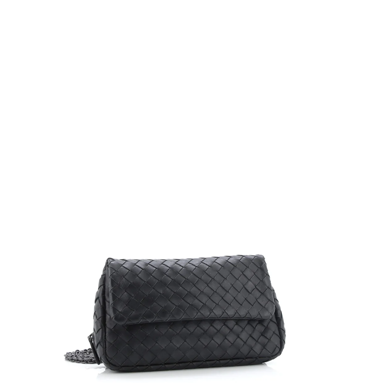 Expandable Chain Crossbody Bag Intrecciato Nappa Small - Deep Luxury