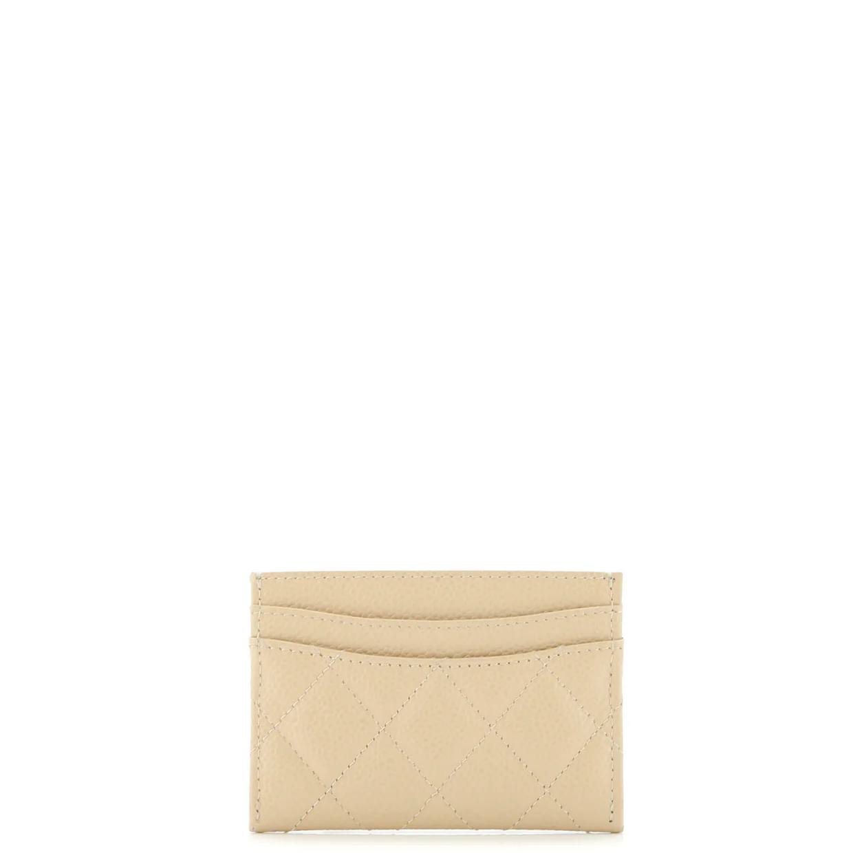 Classic Card Holder Quilted Caviar - Deep Luxury